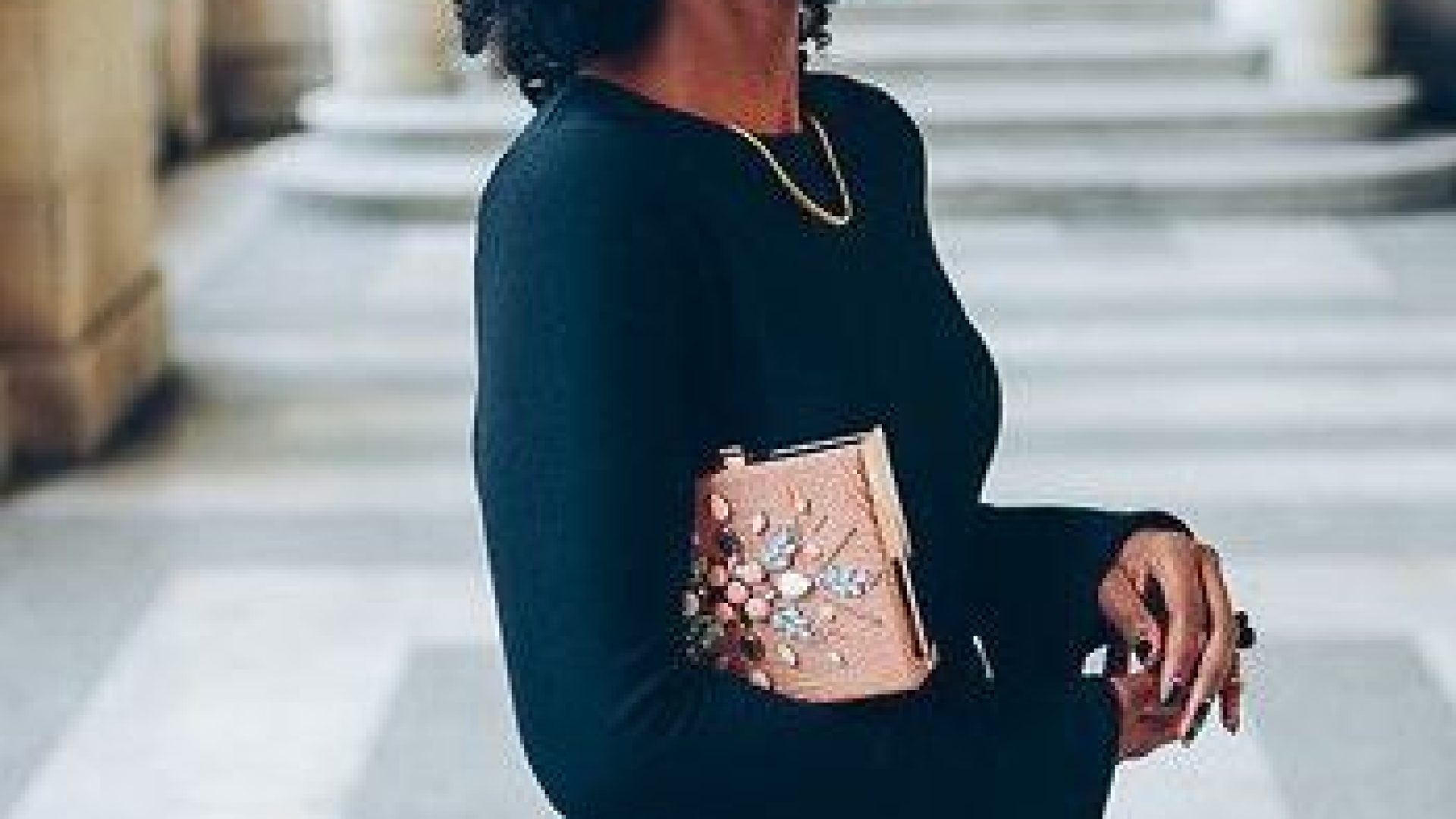 christian dior black lace dress Cute Black Floral Claw Hair Clip | Easy Hairstyles